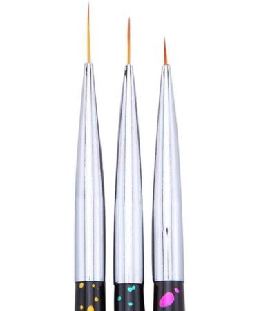 Ogquaton 3Pcs Fine Thin Nail Art Brush Set - UV Gel Liner & Polish Drawing Pens | New Release - Buy Online on GoSupps.com