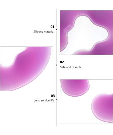 Lurrose Silicone Face Rest Pillow - Soft Massage Cushion for Skin Care and Relaxation - Purple - Buy Online on GoSupps.com
