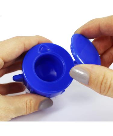 Medi-Inn Tablet Mortar Blue | 10-Piece Tablet Crusher with Storage Compartment | Essential for Easy Tablet Crushing - International Shipping Available - Buy Online on GoSupps.com