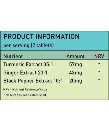 Nutrivolv Turmeric Curcumin 3200mg with Ginger & Black Pepper for Enhanced Absorption | High Strength | Organic | Vegan 120 Tablets | Joint Support Inflammation & Pain Relief - Buy Online on GoSupps.com