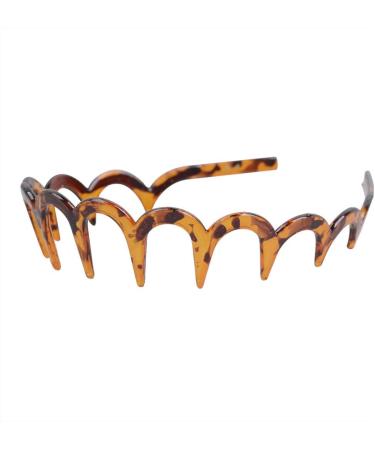 TQUXNGA Stable Brown Acrylic Headband U Shape Headband s Tooth Hair Comb Hair Tiara Jewelry Headwear Gift for Girls Women 1 - Buy Online on GoSupps.com