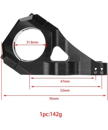 CYSKY Direct Mount Stem 31.8mm Clamp - Lightweight One-Piece Design for Dual Crown Forks (Black) - Buy Online on GoSupps.com