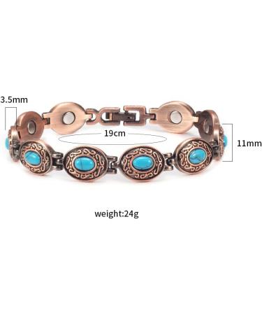 Buy Enercoppex Copper Bracelets for Arthritis Relief | Pure Magnetic Therapy Jewelry for Joints & Carpal Tunnel - 3500 Gauss Pain Relief | Ideal Gift - Buy Online on GoSupps.com