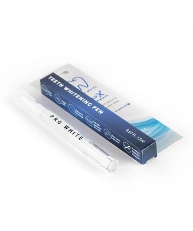 Pro White Teeth Whitening Pen - Peroxide-Free Teeth Whitener with Pap-X Formula - Vegan & Cruelty-Free Paint-On Whitening Teeth Gel for Coffee Tea & Wine Lovers - 2ml 1 Count (Pack of 1)
