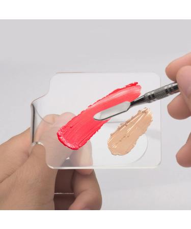 Ipetboom 6 Pcs Acrylic Palette Spatula Set - Professional Makeup Mixing & Scraping Tools for Eyeshadow & Manicure | Stainless Steel 12x8.5cm - Buy Online on GoSupps.com