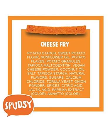 Spudsy Sweet Potato Fries | Vegan, Gluten-Free Snacks | Plant-Based, Allergen-Free, Non-GMO, Kosher | Superfood 2 Pack - 4 oz Bags (Cheese Fry / Sea Salt Fry) - Buy Online on GoSupps.com