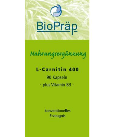 Buy BioPr p L-Carnitine 400 - 90 Vegan Capsules | Certified German Production | International Shipping - Buy Online on GoSupps.com