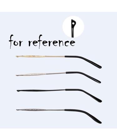 Premium Silver Eyeglass Legs & Ear Hook Holders - Vintage Replacement Temples for Reading Glasses - Metal Frame 1 Pair - Buy Online on GoSupps.com