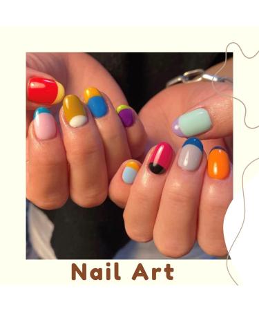 Clou Beaute Midnight Euphoria Collection 24Pcs Gel Nail Polish Set - Nude Purple Blue Hot Pink Glitter - Valentine's Day Gift for Women - Soak off Nail Art Design - 0.01 Fl Oz (Pack of 24) - Buy Online on GoSupps.com