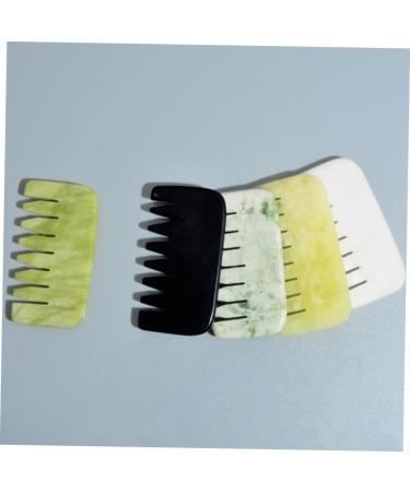 Orfofe Massagekamm - Jade Gua Sha Head Comb for Scalp Massage | Anti-K mm Tools for Relaxation & Wellness - Buy Online on GoSupps.com