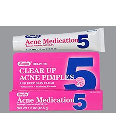 Rugby Benzoyl PEROX Gel 5% - Effective Acne Treatment 42.5GM - Fast International Shipping - Buy Online on GoSupps.com