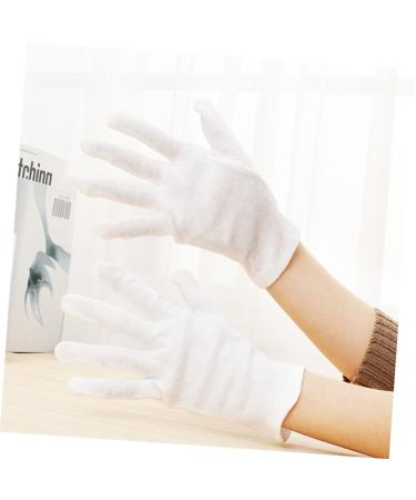 GLEAVI Hair Dye Gloves 24 Pairs Dry Hands Gloves Hand Moisturizer Gloves Dustproof Gloves Warm Gloves Cosmetic Moisturizing Gloves Work Jersey White Labor Protection Cotton - Buy Online on GoSupps.com