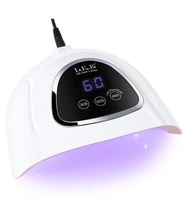 UV LED Nail Lamp LKE LED Nail Lamp 72W UV Light for Nails with 3 Timer Setting & LCD Touch Display Screen Nail Lamp Nail Dryer UV Nail Lamp for Gel Nail Polish Curing Lamp PINK