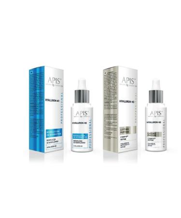 Bee APIS HYALURON 4D set hyaluronic acid serum & SNAP8 peptides intensive moisturizing care and antiaging 2 x 30 ml