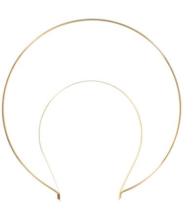 Lurrose Womens Headbands Gold Headband Headpiece Goddess Tiaras Crowns Bridal Wedding Headwear for Halloween Cosplay Prop  Style 1 Wedding Decor 22.3x21cm