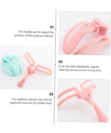 Mipcase Mold Makeup Helper Eyebrow Shaper Eyebrow Template Beauty Supplies Eyebrow Ruler Seal Make up - Buy Online on GoSupps.com