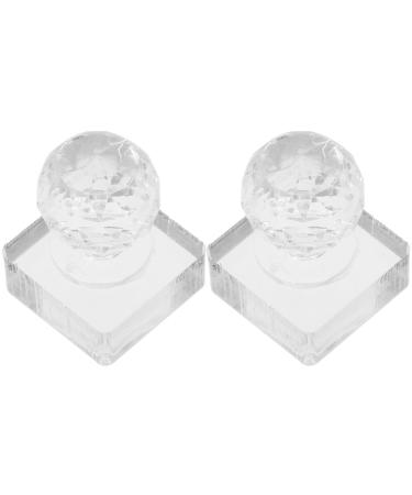 FOMIYES 2 Pieces Blush Stamper Cosmetics Press Highlighter Press Wand Highlighter Eyeshadow Transparent