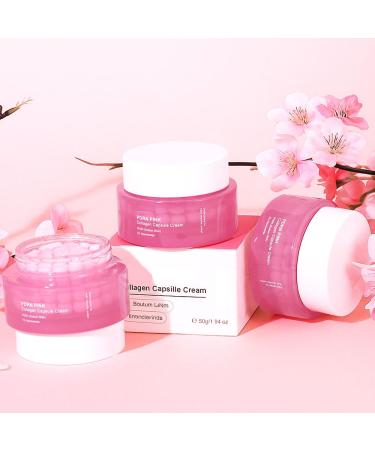 Pink Collagen Jelly Cream PDRN(Sodium DNA)+ 5% Niacinamide Gentle Moisturizer Hydrating Brightening Anti-Wrinkle Improve Fine Lines & Rough Texture For Face - Buy Online on GoSupps.com