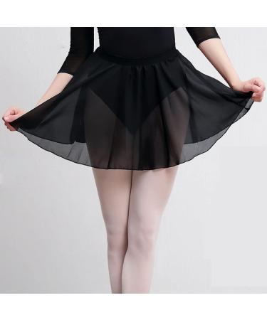 Wanlvhu Sheer Chiffon Ballet Wrap Skirt for Girls Women - Black, Small - Buy Online on GoSupps.com