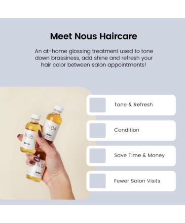 N.01 She s As Cold As Ice - Blonde Hair Gloss Treatment | Ash Blonde Toner & Glaze for Color Treated Hair - 2 Oz | Shop Internationally at Nous - Buy Online on GoSupps.com
