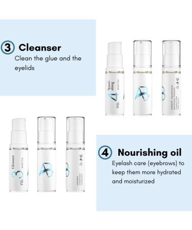 All in Beauty Lash & Brow Lift Kit Eyelash Perm & Brow Lamination for At Home DIY 20 Uses Long-lasting Results Cleanse & Nourish - Buy Online on GoSupps.com