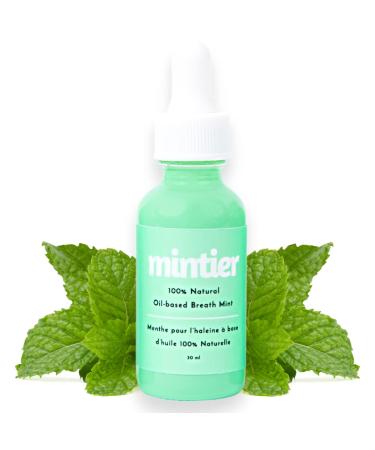 Mintier Natural Oil-Based Breath Mint Drop - with Real Mint & MCT Oils - 120 Servings No Sugar or Additives - Drop for Oral Health Remedy & Lasting Breath Freshener Recommended by Dentists - 1 Pack 1 Ounce (Pack of 1)