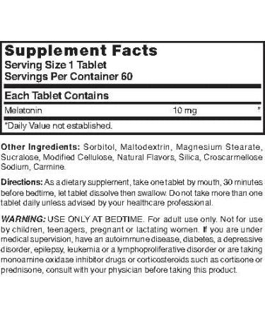 Nature's Blend Melatonin 10mg 60 Tablets - Buy Online on GoSupps.com