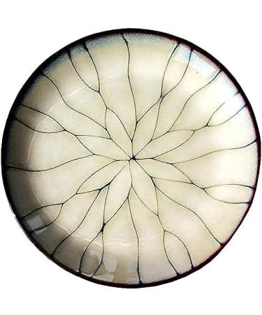 Dinnerware Set Kitchen and Dining Creative Ceramic Plate Steak Dinner Plate Flat Plate Fruit Salad Ramen Dish Japanese Restaurant Cutlery Home Round Dishes Euro Ceramic - Buy Online on GoSupps.com