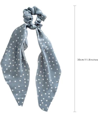 scicent Silk Hair Ties 5 Pieces Bowknot Headscarf Satin Hair Ties Elastic Hair Bands Solid Colors Scrunchy & Print Floral Ribbon Hair Scrunchie for Women's Ponytail Holders Girls - 24013 - Buy Online on GoSupps.com