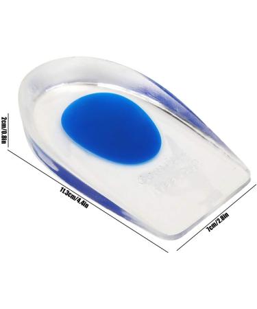 2 Pairs Men s Soft Silicone Massage Heel Pads | Comfortable Height Increase Gel Insoles - Buy Online on GoSupps.com