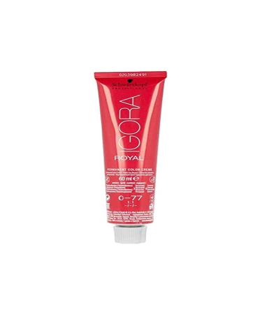 Schwarzkopf Igora Royal 0-77 Permanent Color Copper Concentrate 2 Ounce 60 Milliliters