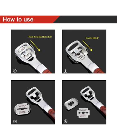 ZIZZON Callus Shaver Replacement Blades (100 Count) - Premium Quality Blades - Buy Online on GoSupps.com