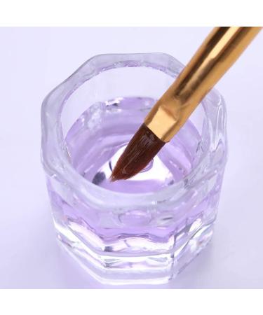 Kalolary Dappen Bowl Set - 2 Clear Glass Cups for Nail Art & Acrylic Liquid Styling Tool - Buy Online on GoSupps.com