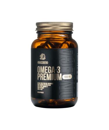 SIA GRASSBERG Grassberg Omega3 Premium 1000mg 60 caps Unflavoured Vitamins minerals & health Fatty acids Unflavoured 60 capsules