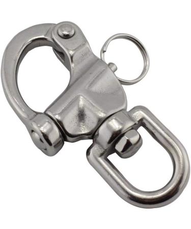 NRC&XRC Swivel Eye Snap Shackle Quick Release Bail Rigging Sailing Boat Marine Stainless Steel Clip Pair 2-3/4 - Silver - Buy Online on GoSupps.com
