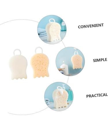 Beavorty 6 Pcs Exfoliating Bath Sponge Set - Comfortable Rubbing Balls Facial & Body Loofah - Ideal for Skin Care - White Polyester - Buy Online on GoSupps.com