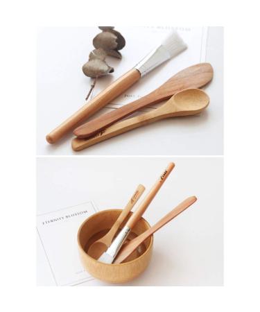 Face Mask Mixing Bowl Set - 4 In 1 DIY Clay Mask Kit with Brush & Spatula | Bamboo Mixing Tools for Facial Masks - Buy Online on GoSupps.com
