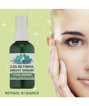 2.5% Retinol Serum with 50% Hyaluronic Acid - Anti Aging Fine Lines Wrinkles Blemishes Large Pores - No Parabens No Animal Testing - 4.48oz 2 Pack - Total 4.48 Ounce - Buy Online on GoSupps.com