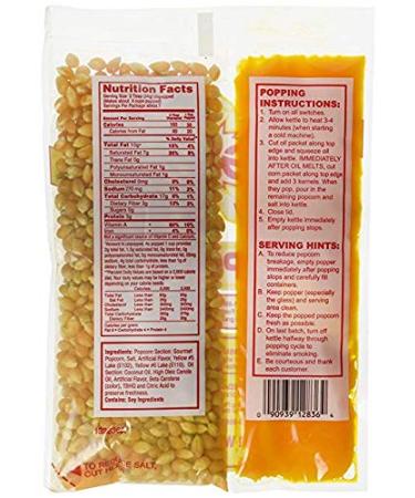 Gold Medal Mega Pop Popcorn Kit 8 oz - Butter Flavored OU Kosher - Pack of 12 - Buy Online on GoSupps.com