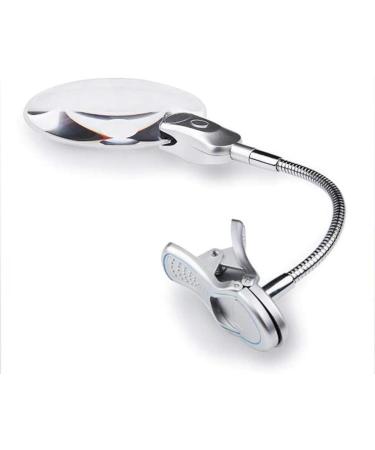 Portable Magnifier 2.5X 10X Desktop Hands Free Reading Magnifier with 2 LED Lamp and Metal Clamp for Read Hobby Crafts Model Building Soldering Full of Stars - Buy Online on GoSupps.com