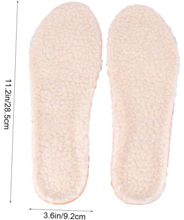 Beaupretty Warm Insoles Slippers for Men & Women | Orthopedic Shoe Liners | Winter Wool Felt Heating Cushion - Size 4 - Buy Online on GoSupps.com