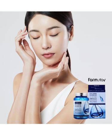 Farmstay Collagen & Hyaluronic Acid Ampoule 8.45 fl oz - Best Hydration & Anti-Aging Serum - Buy Online on GoSupps.com