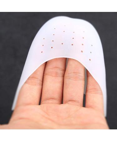 3 Pairs Professional Silicone Gel Toe Protectors | Forefoot Cushions for Ballet Pointe Dance Shoes - White - Buy Online on GoSupps.com