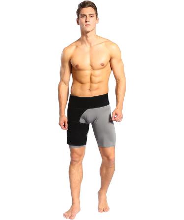 HURRISE Groin Compression Wrap - Adjustable Hip & Thigh Support Brace for Sciatica Relief | Pain Relief for Men & Women - Buy Online on GoSupps.com