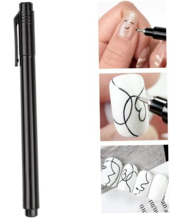 Nail Art Pens Nail Polish Pen Nail Art Graffiti Pen Manicure DIY Drawing Painting Liner Brush Nail Art Beauty Tool Black - Buy Online on GoSupps.com