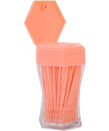 200pcs 2 Ends Toothpicks Plastic Colored Teeth Tooth Picks with Toothpick Dispenser for Home Restaurant Hotel(Orange) - Buy Online on GoSupps.com