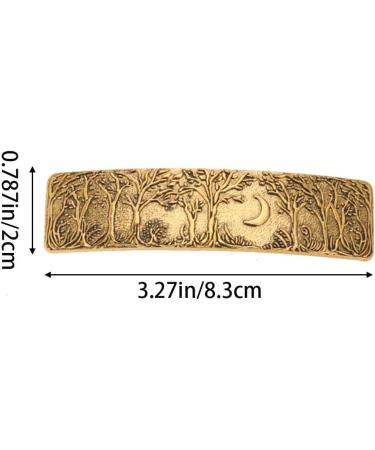 Hair Clip Vintage Barrette Large Hand Crafted Metal Barrette French Hair Clip for Ladies Long Thick Thin Hair - Buy Online on GoSupps.com