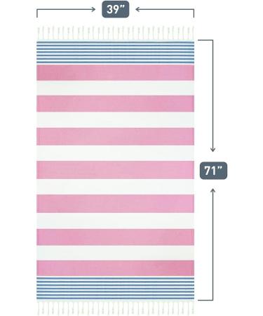 HAVLULAND Sale Set of 6 Turkish Beach Towels - Oversized 39x71, 100% Cotton, Absorbent, Quick-Dry, Sand Free - for Adults, Beach Gifts, Travel, Camping - Beach Accessories - Buy Online on GoSupps.com
