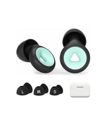 Ear Plugs for Sleeping Reusable Noise Reduction Waterproof Ear Plugs for Side Sleepers  Studying  Travel  Noisy Places  6 Silicone Ear Tips in S/M/L  Green