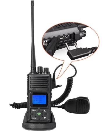 Samcom 2 Pin Handheld Walkie Talkie Speaker Mic with Shoulder Lapel Microphone - 1 Pack - Buy Online on GoSupps.com